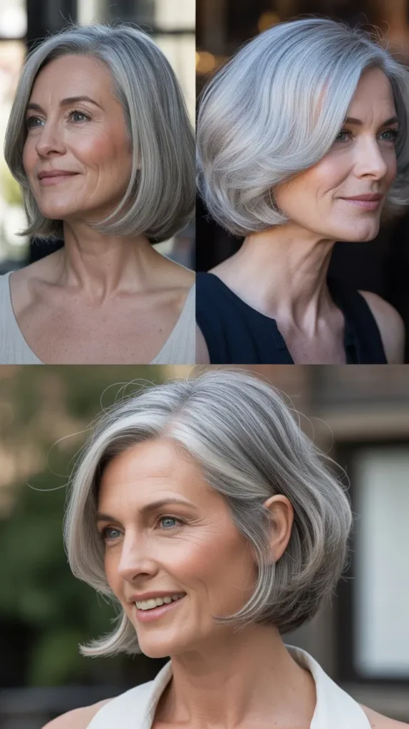 Sophisticated Silver Bob: Embracing Gray
