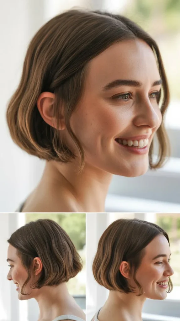  Textured Chin-Length Cut with Movement