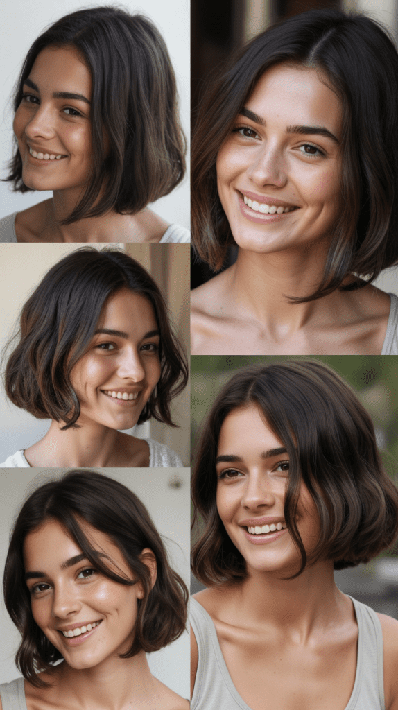 Blunt Bob at Shoulder Length