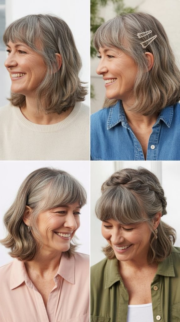 Curtain Bangs Growing Out Phase