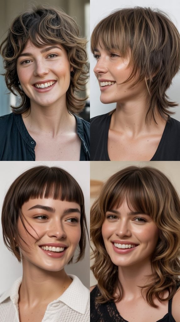 Choppy Bangs with Layered Shag