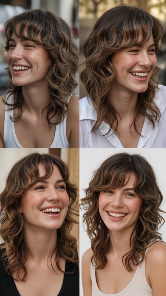 Tousled Lob with Baby Bangs