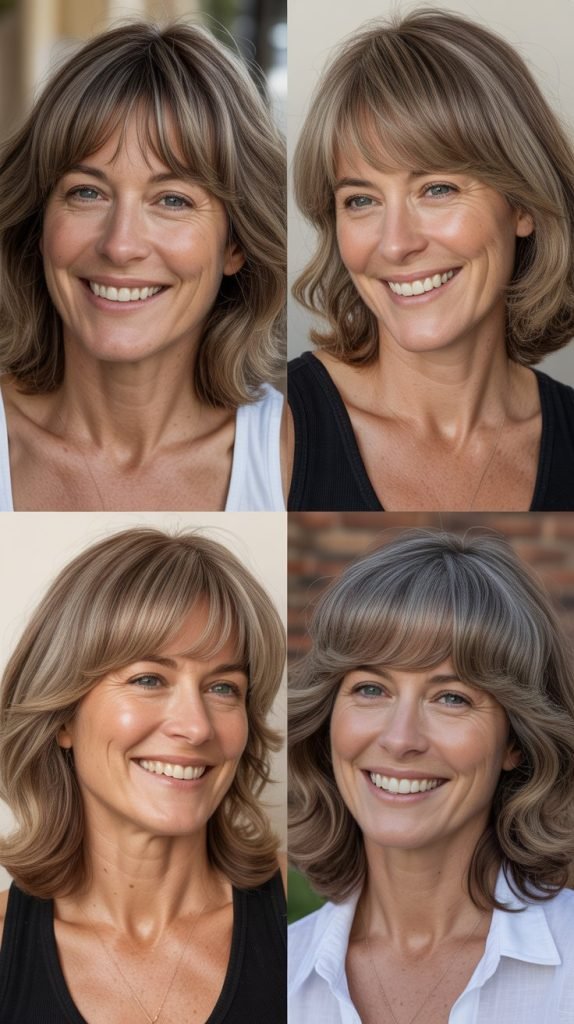 Low-Maintenance Curtain Bangs