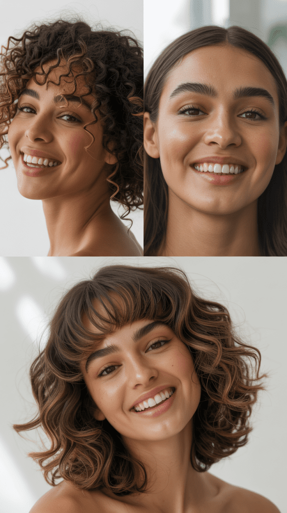  Bottleneck Bangs With Collarbone Layers