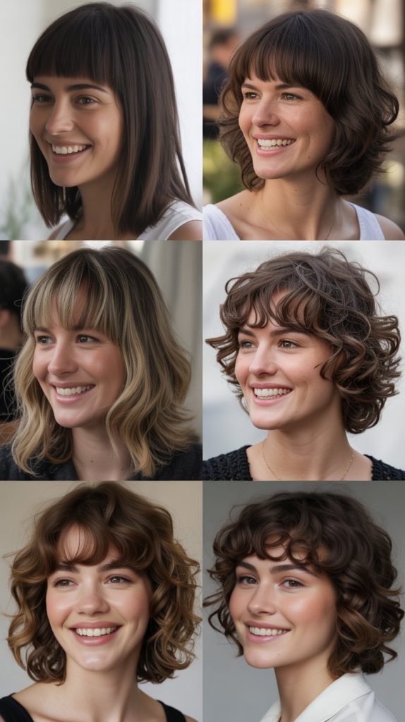 Shaggy Chin-Length Cut with Fringe Bangs