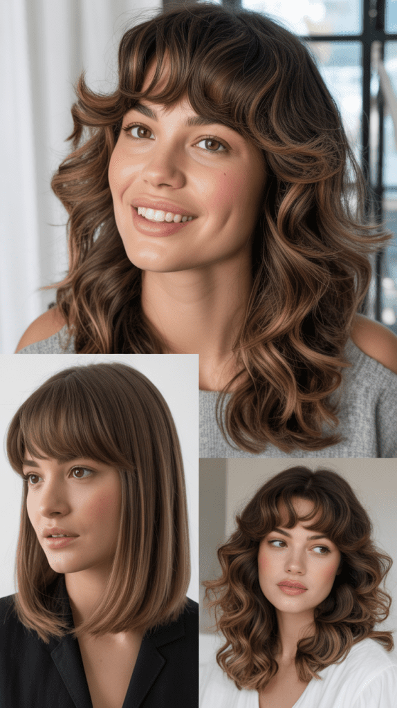 Bardot Bangs With V-Cut Layers