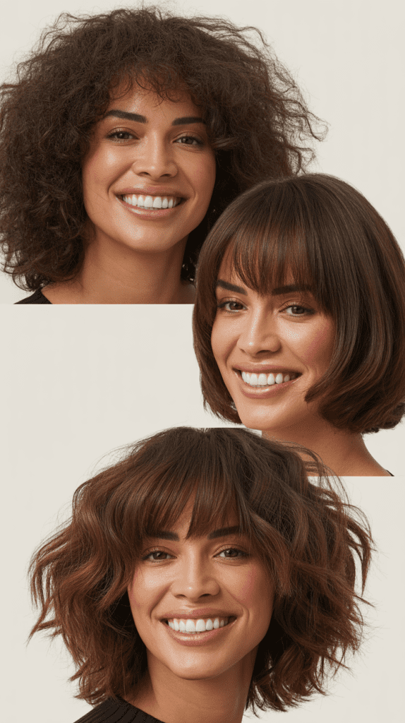 Feathered Bangs With Layered Ends