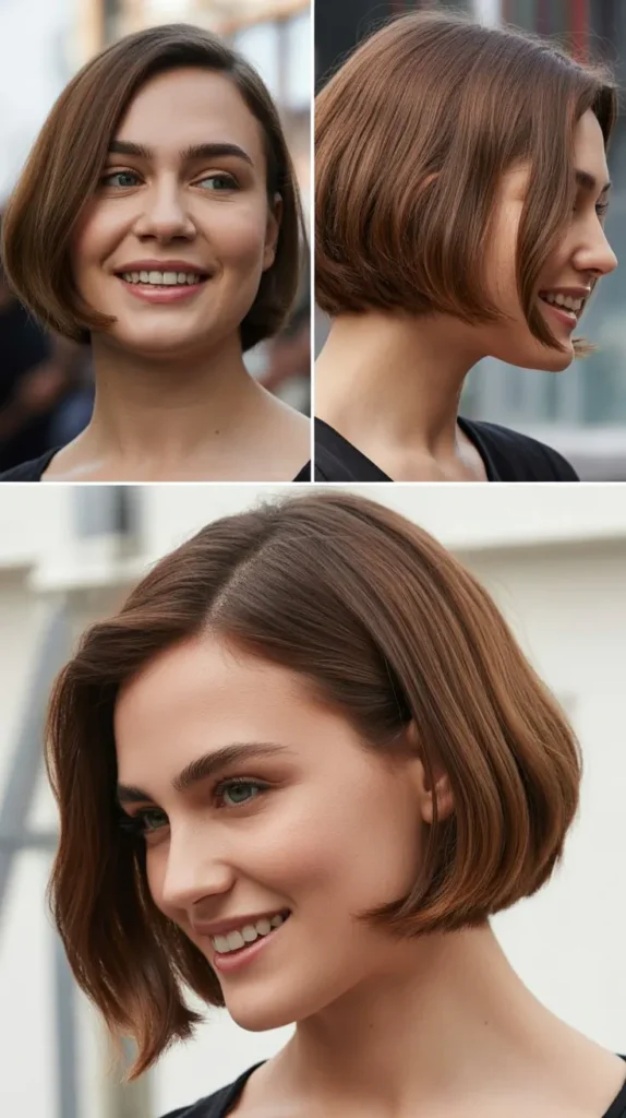 Chin-Length Bob with Side Shave