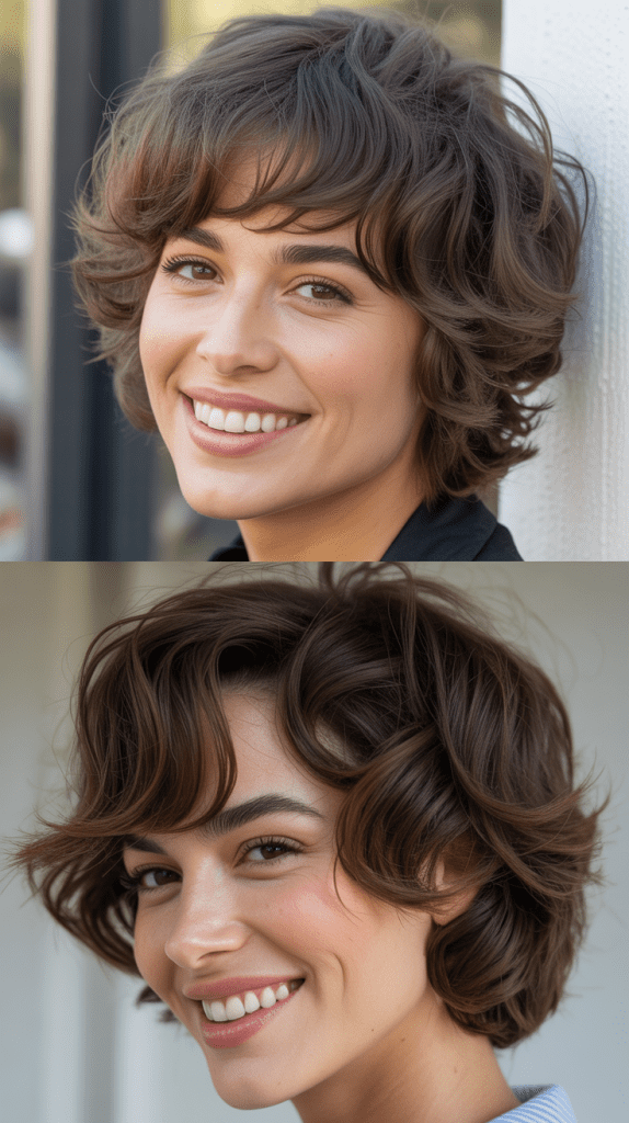 Tousled Shag With Side-Swept Baby Bangs