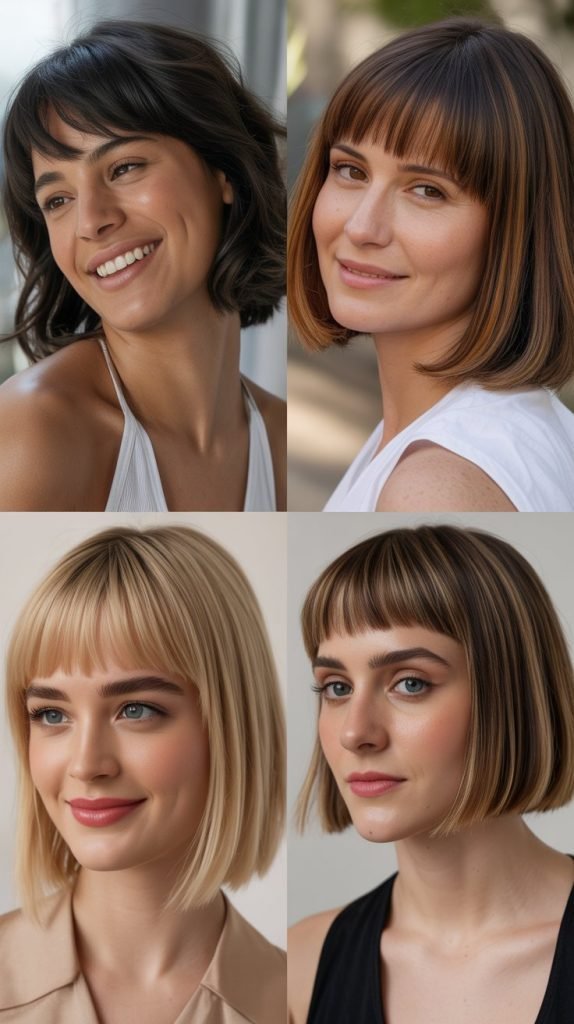 . Blunt Cut With Micro Bangs