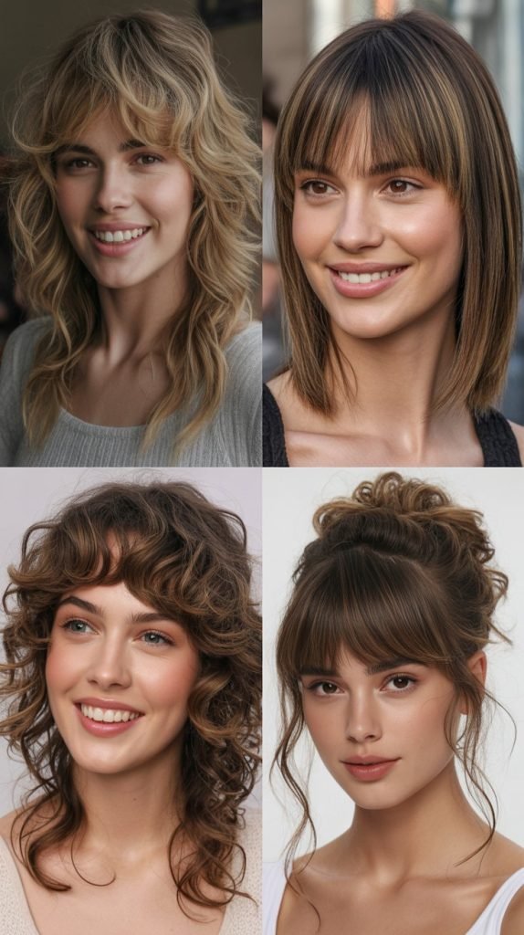 Windswept Wispy Bangs