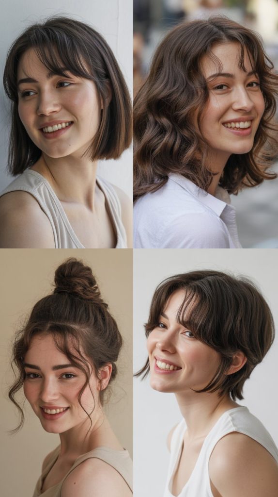 Chin-Length Bob with Korean-Style See-Through Bangs