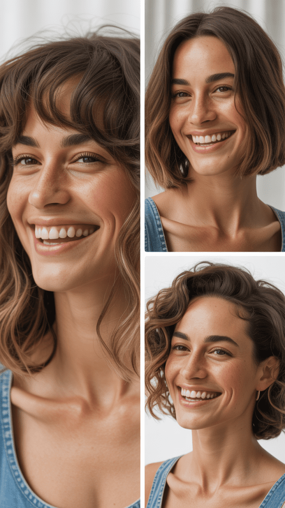 Wispy Bangs With Beachy Waves