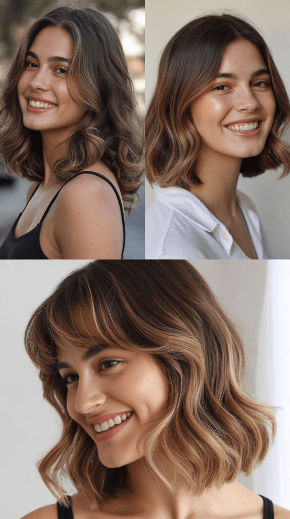 Wispy Fringe With Balayage Highlights