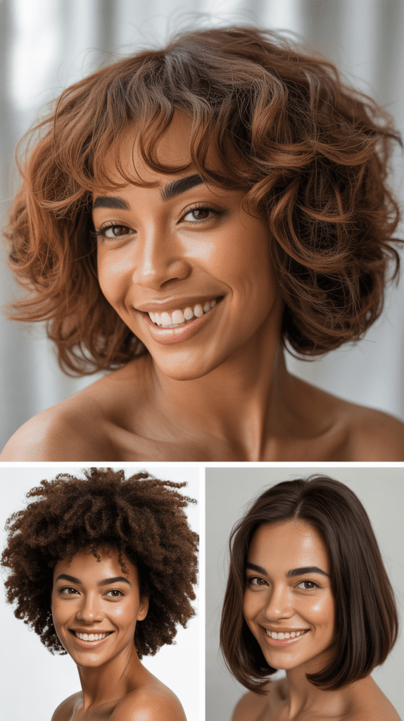 Textured LOB With Rounded Bangs
