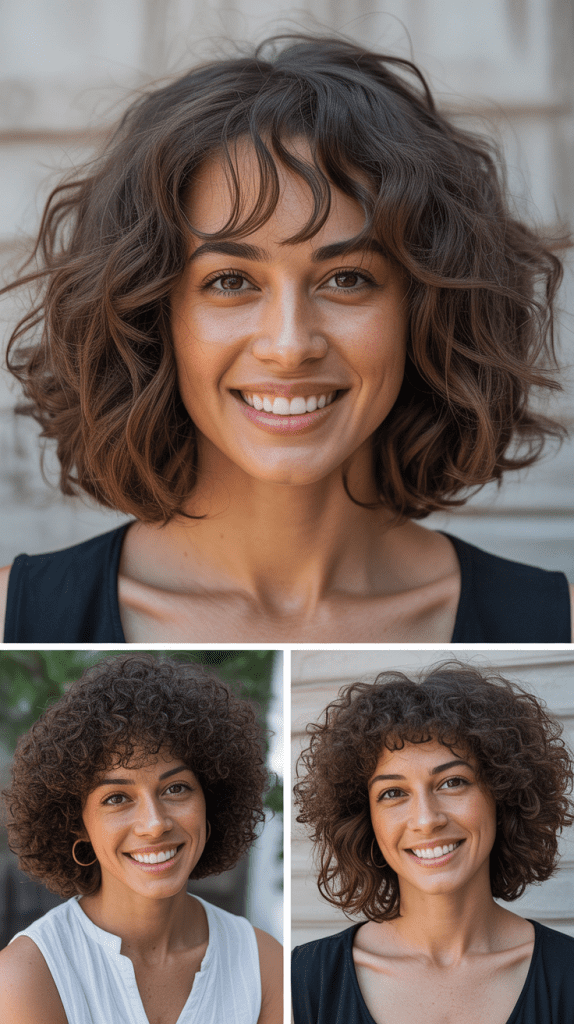 Wavy Textured LOB With See-Through Bangs
