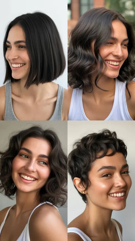 Chin-Length Bob with Deep Side Part