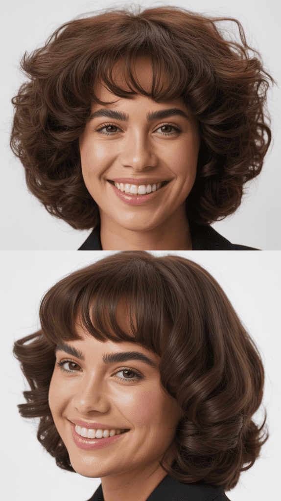  Rounded Layers with Micro Bangs