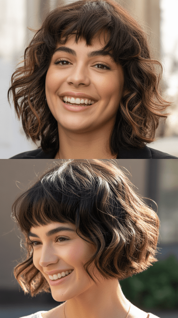 Micro Bangs With Textured Ends