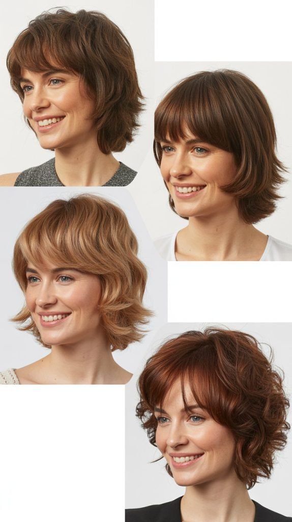 Textured Shag with Choppy Side Bangs