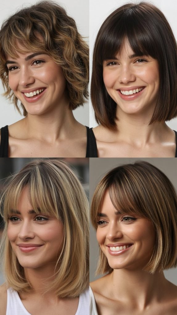 Piecey Bangs with Straight Lob