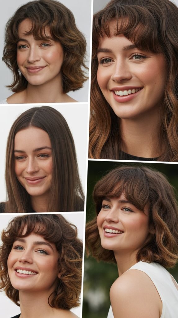 Seasonal Styling: Medium Hair With Wispy Bangs