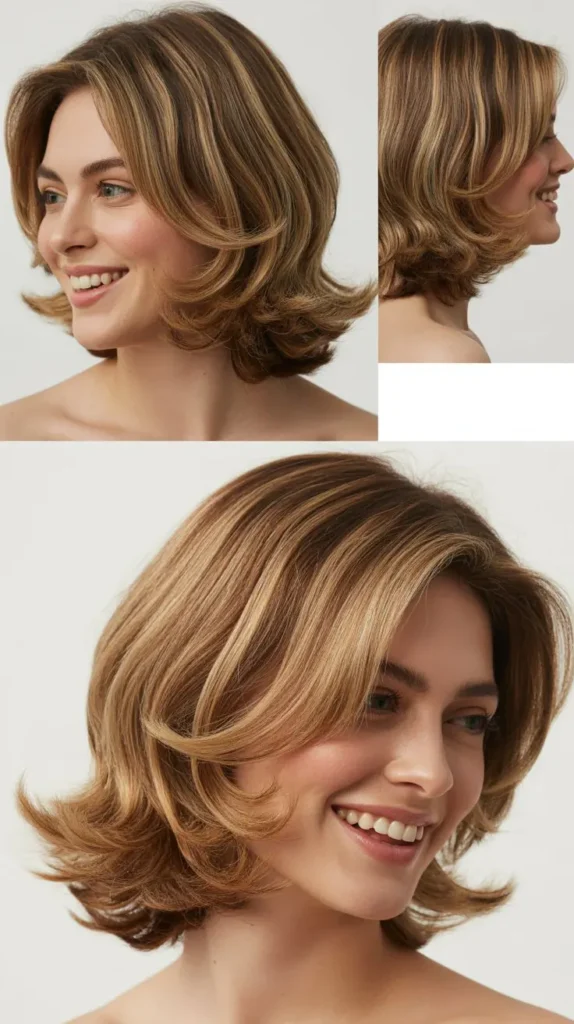 Layered Cut with Flipped-Out Ends