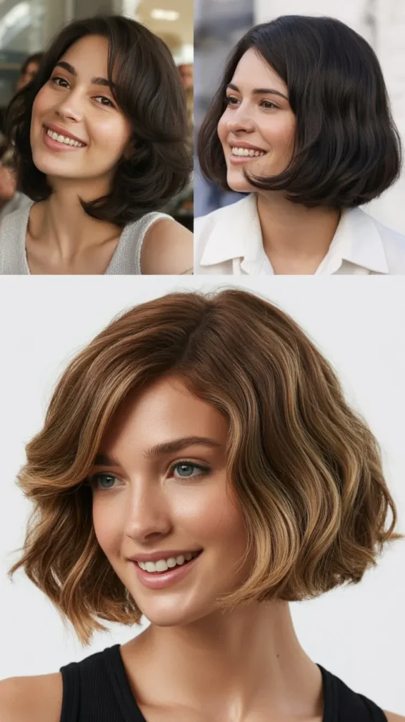 Rounded Bob for Thick Hair
