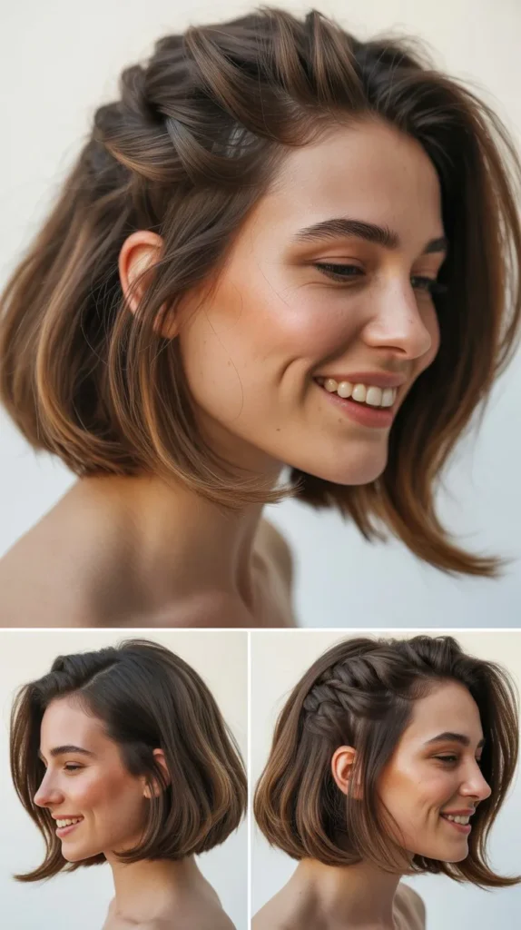 Layered Bob with Feathered Crown