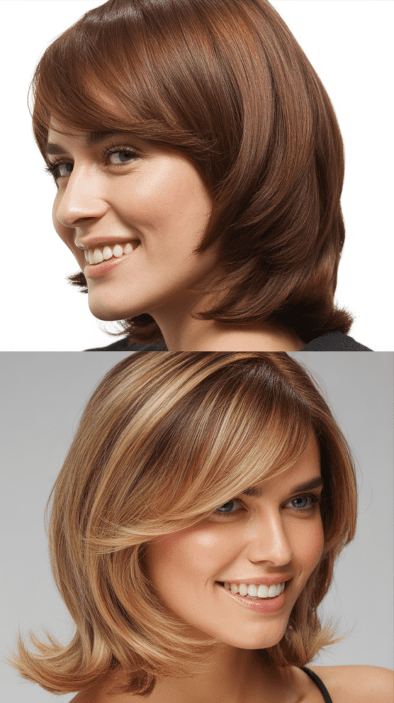 Sleek Layers With Polished Side Bangs