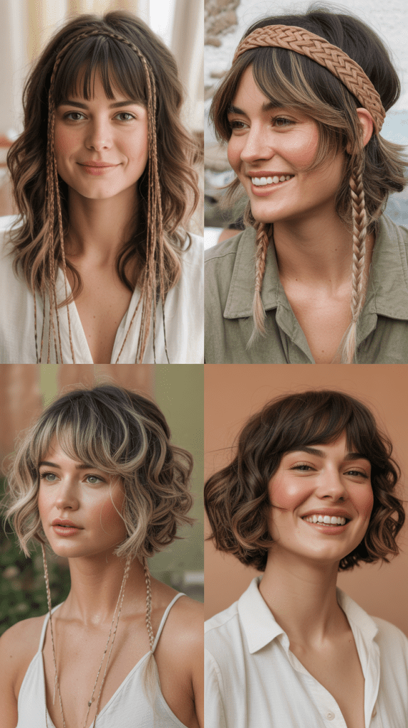 Bohemian Shag With Braided Fringe Element