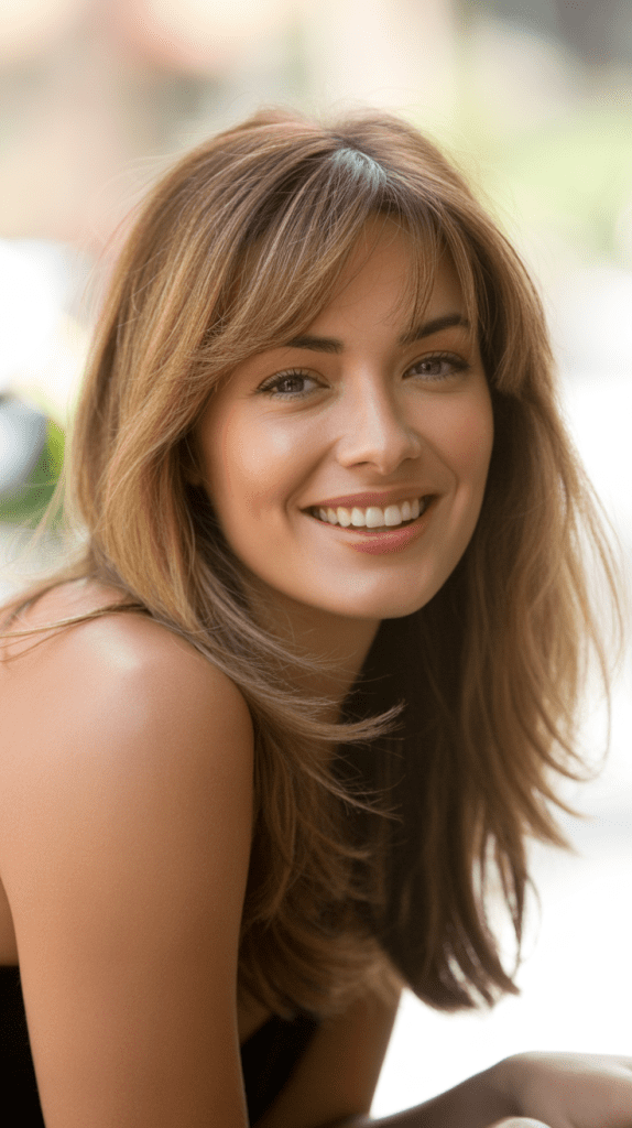 Long Layers With Curtain Fringe