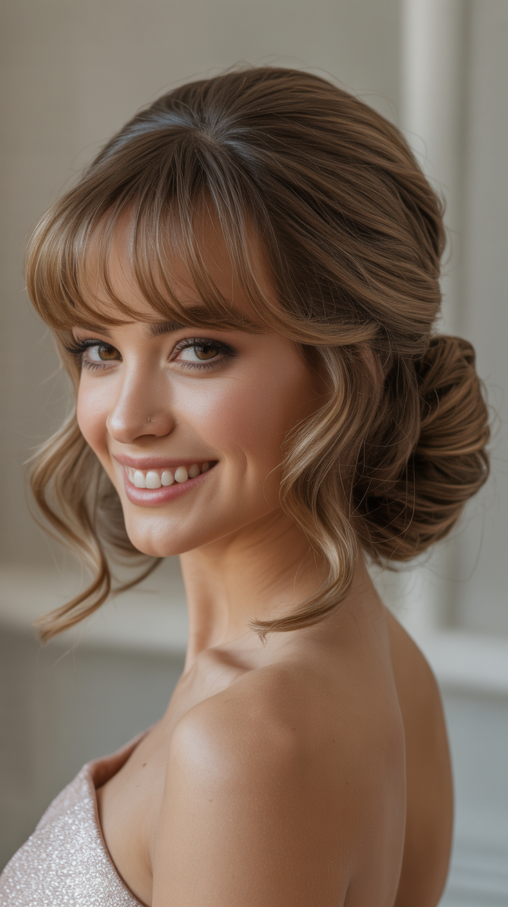 Elegant Formal Hairstyles for Medium-Length Hair With Bangs