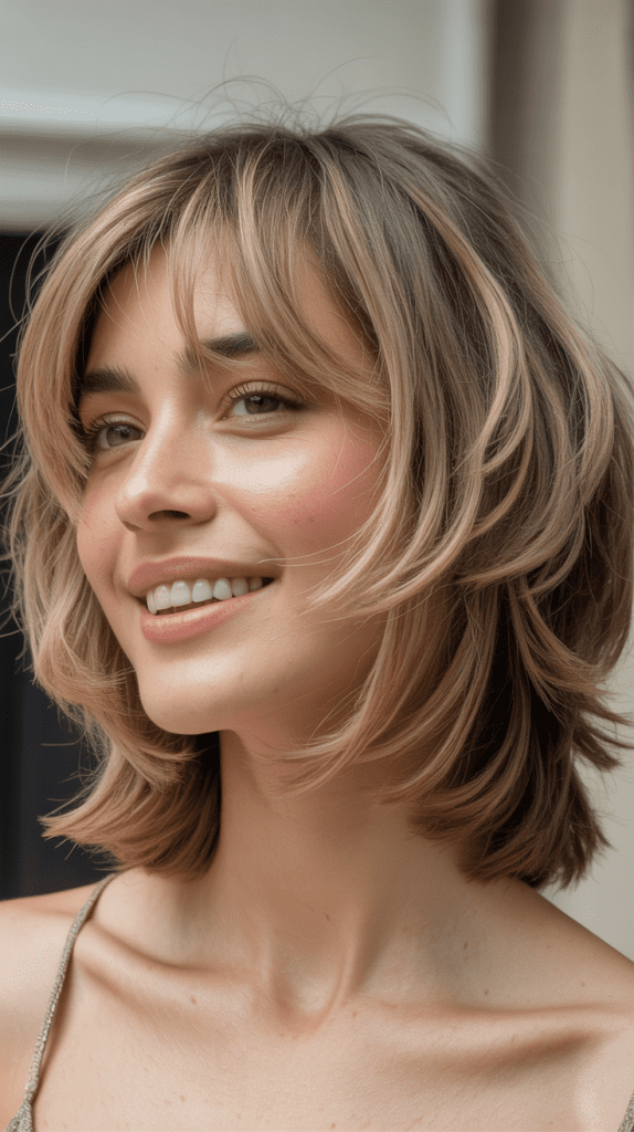 Choppy Mid-Length Bob Hairstyles With Bangs for Fine Hair That Work