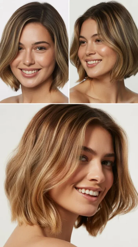 Chin-Length Bob with Root Shadow