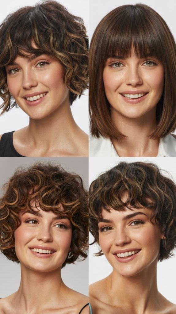 . Textured Bob with Micro Fringe