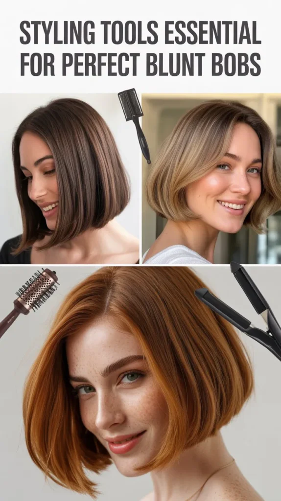 Styling Tools Essential for Perfect Blunt Bobs