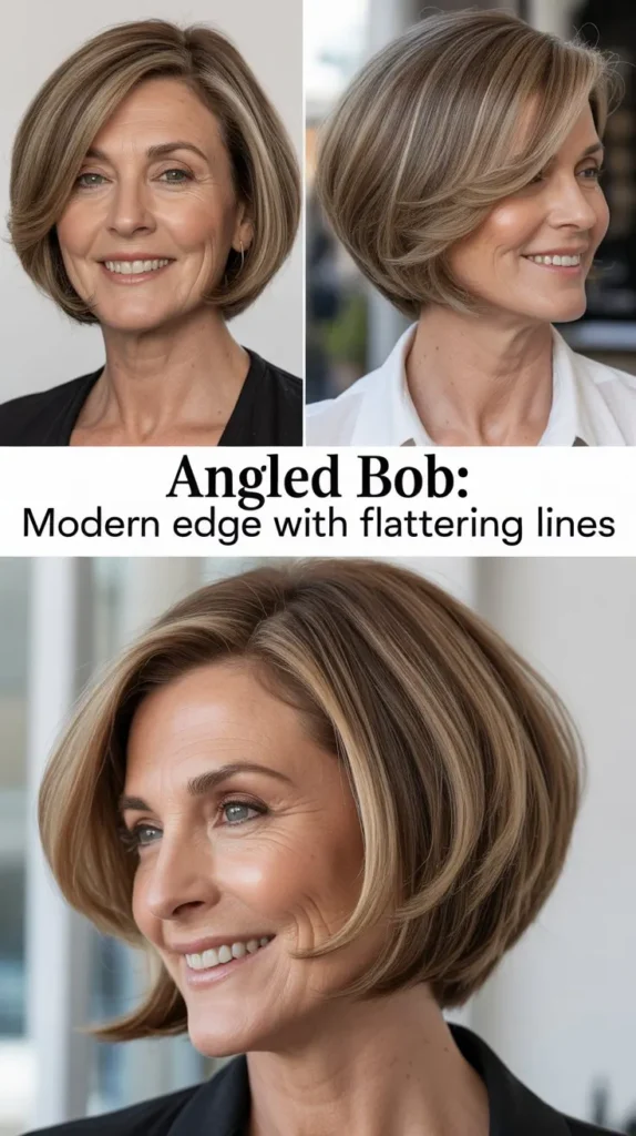 Angled Bob: Modern Edge with Flattering Lines