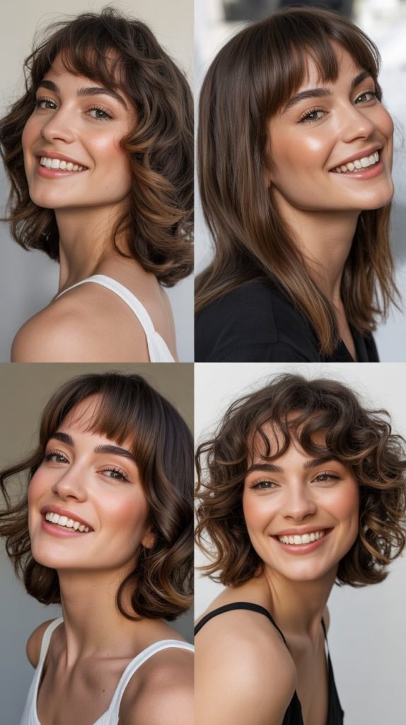  Celebrity Inspiration: Medium Hair With Wispy Bangs