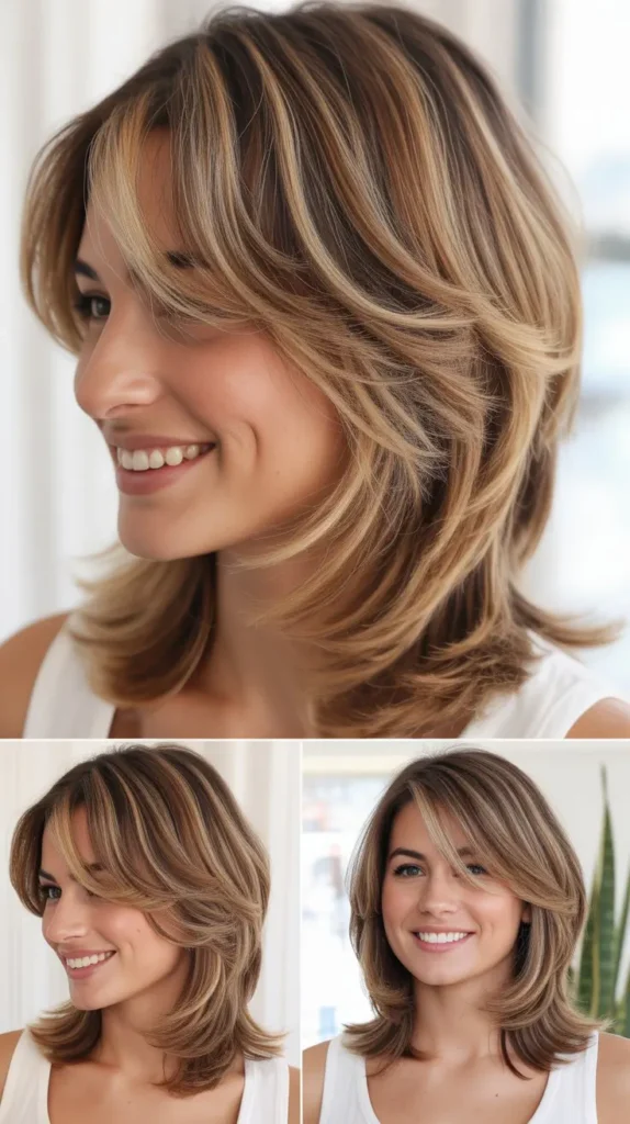  Layered Cut with Dimensional Highlights
