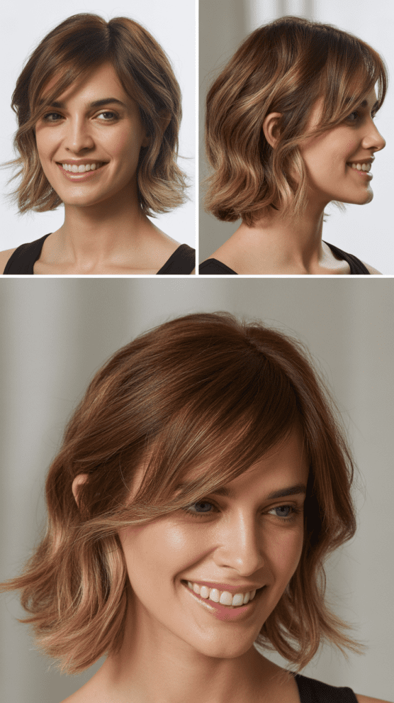  Layered Lob With Wispy Bangs