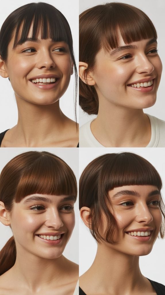Micro Fringe with Sleek Collarbone Cut