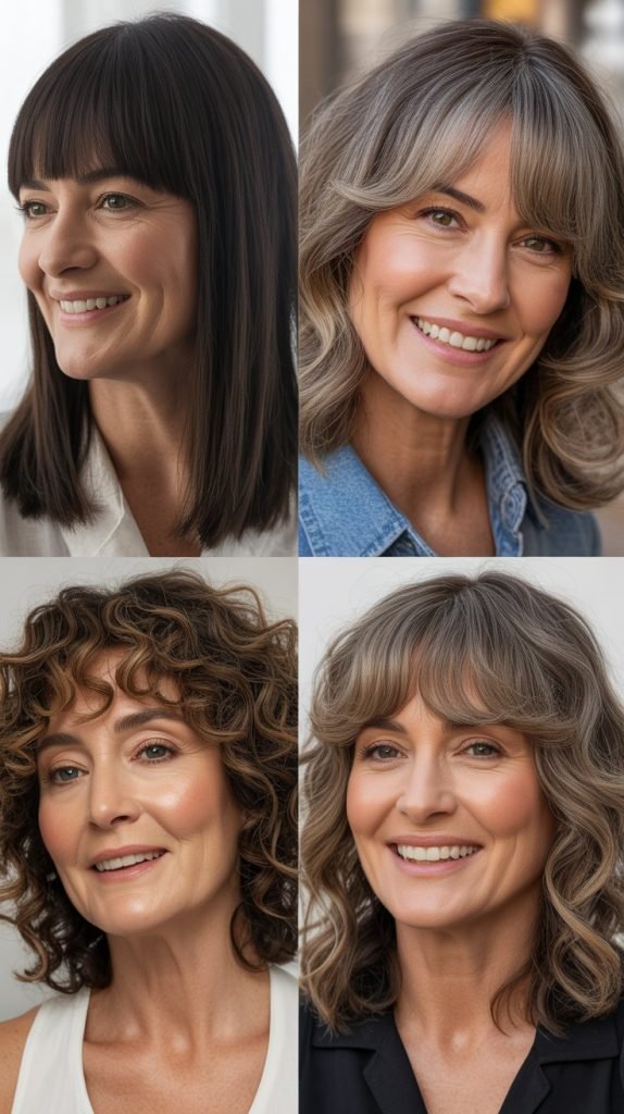 Curtain Bangs Styling Products