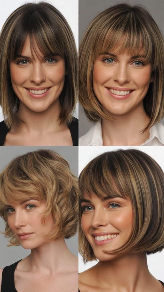  Angled Fringe with Stacked Bob