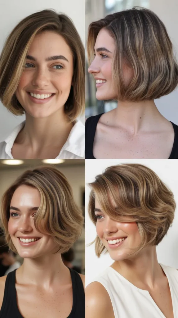 Stacked Bob at Chin Length