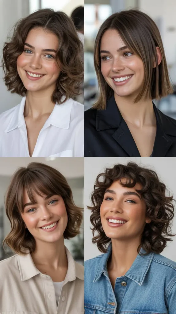 Modern Mullet at Chin Length