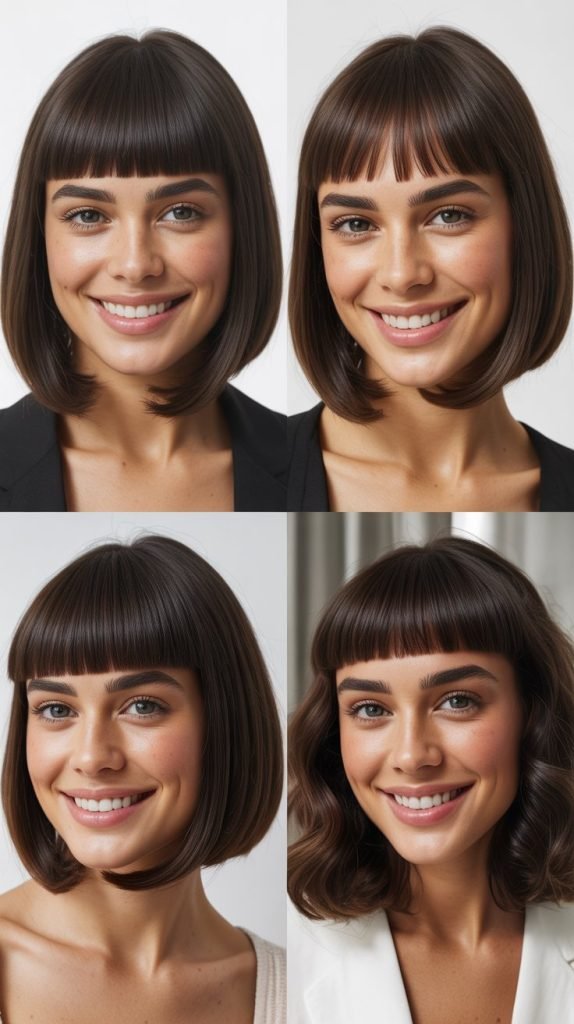 Sleek Bob with Micro Bangs