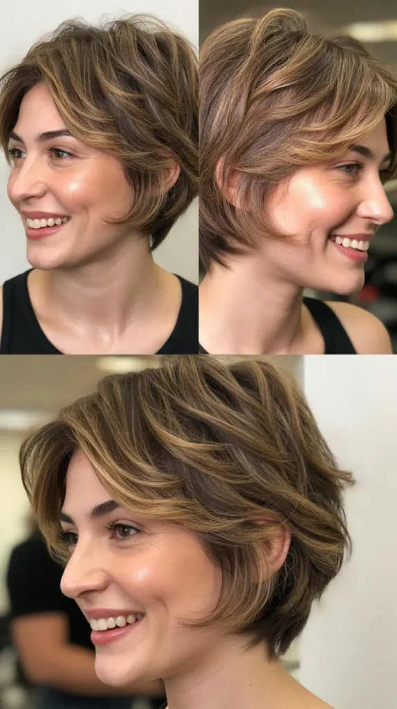Textured Choppy Chin-Length Cut
