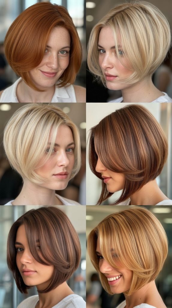 . Layered Bob With Sleek Styling