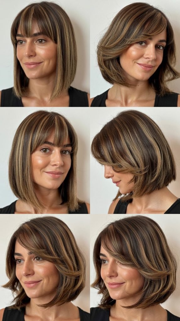 Long Bob with Peek-a-Boo Bangs